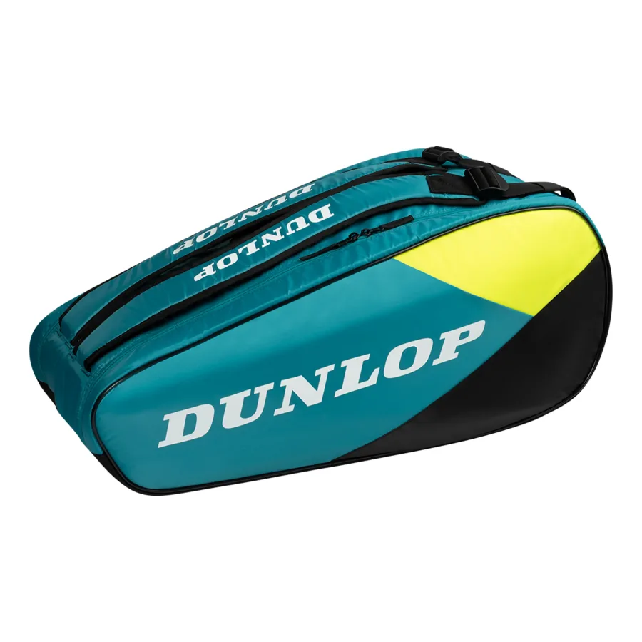 Dunlop SX Club Schlägertasche 10er-Schwarz,Türkis