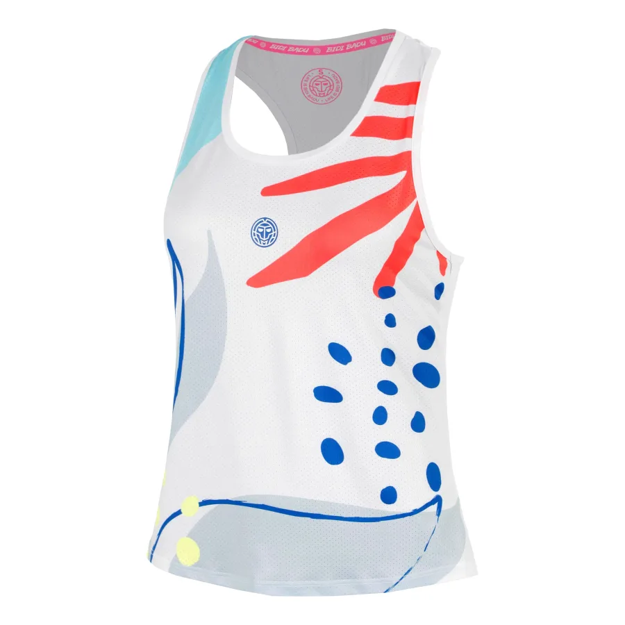 BIDI BADU Hey Laguna Racerback Tank-Top Damen-weiß, mehrfarbig