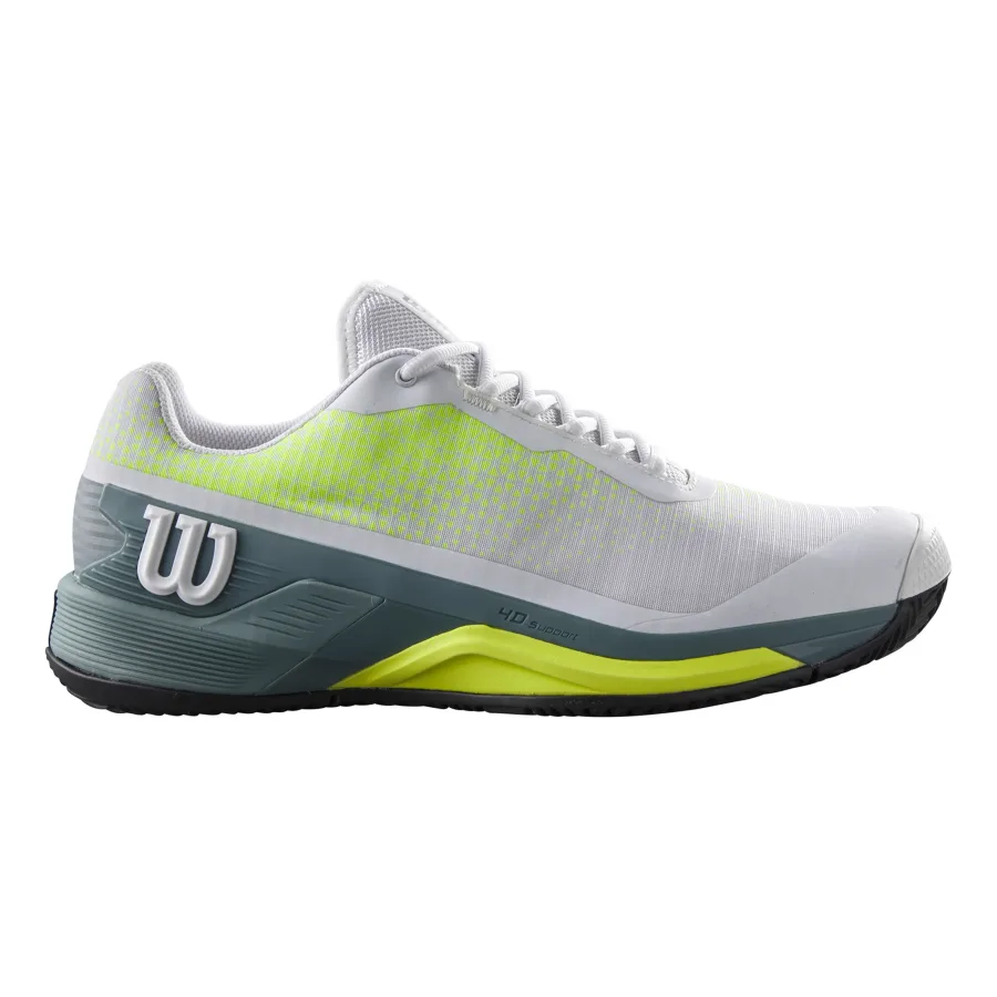 Wilson Wilson Rush Pro 4.0 Sandplatzschuh Herren - Weiß, Grau