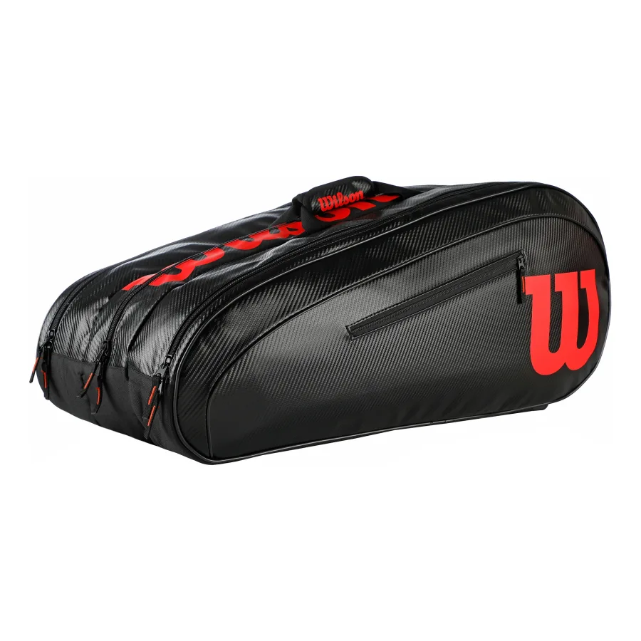 Wilson Wilson Elite Schlägertasche 15er - Schwarz, Rot