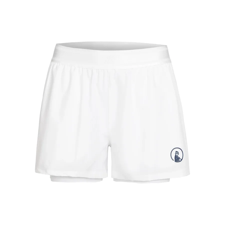 Quiet Please Quiet Please Point 2in1 Shorts Damen - Weiß, Dunkelblau