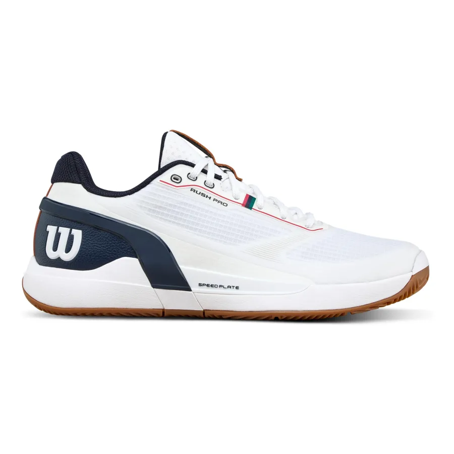Wilson Wilson Rush Pro 5 Sandplatzschuh Herren - weiß, dunkelblau