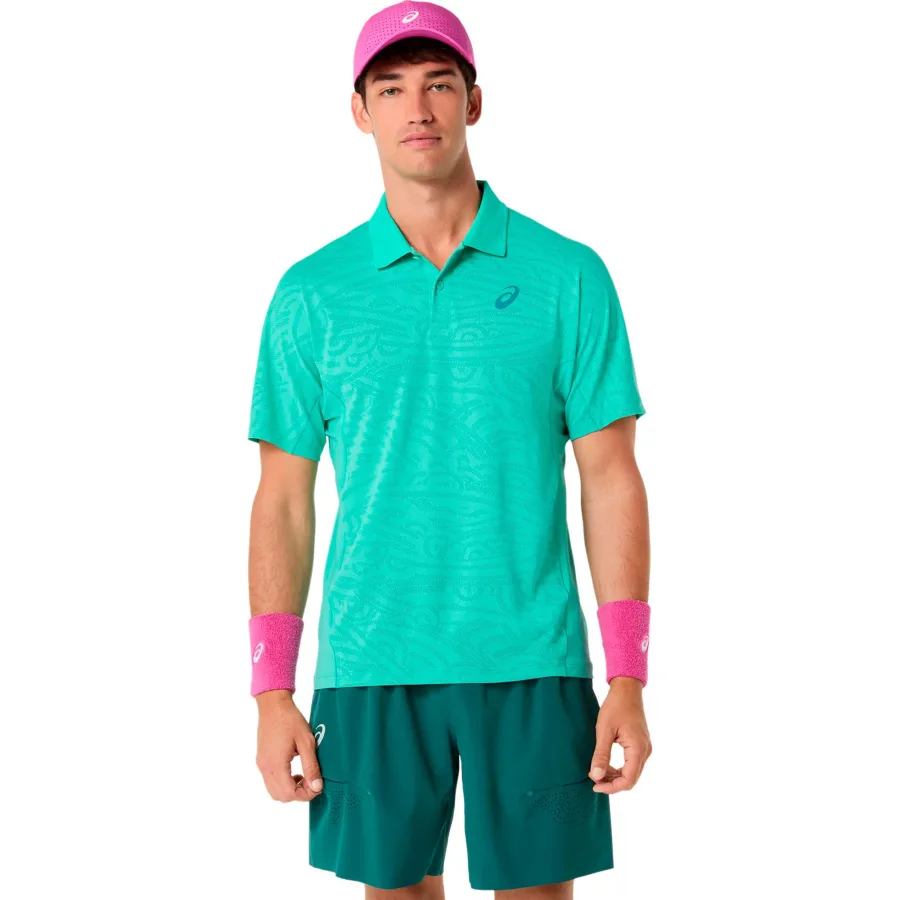 ASICS Match Jacquard Polo Herren - grün