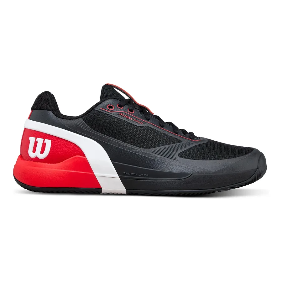 Wilson Wilson Rush Pro 5 Sandplatzschuh Herren - schwarz, neonrot