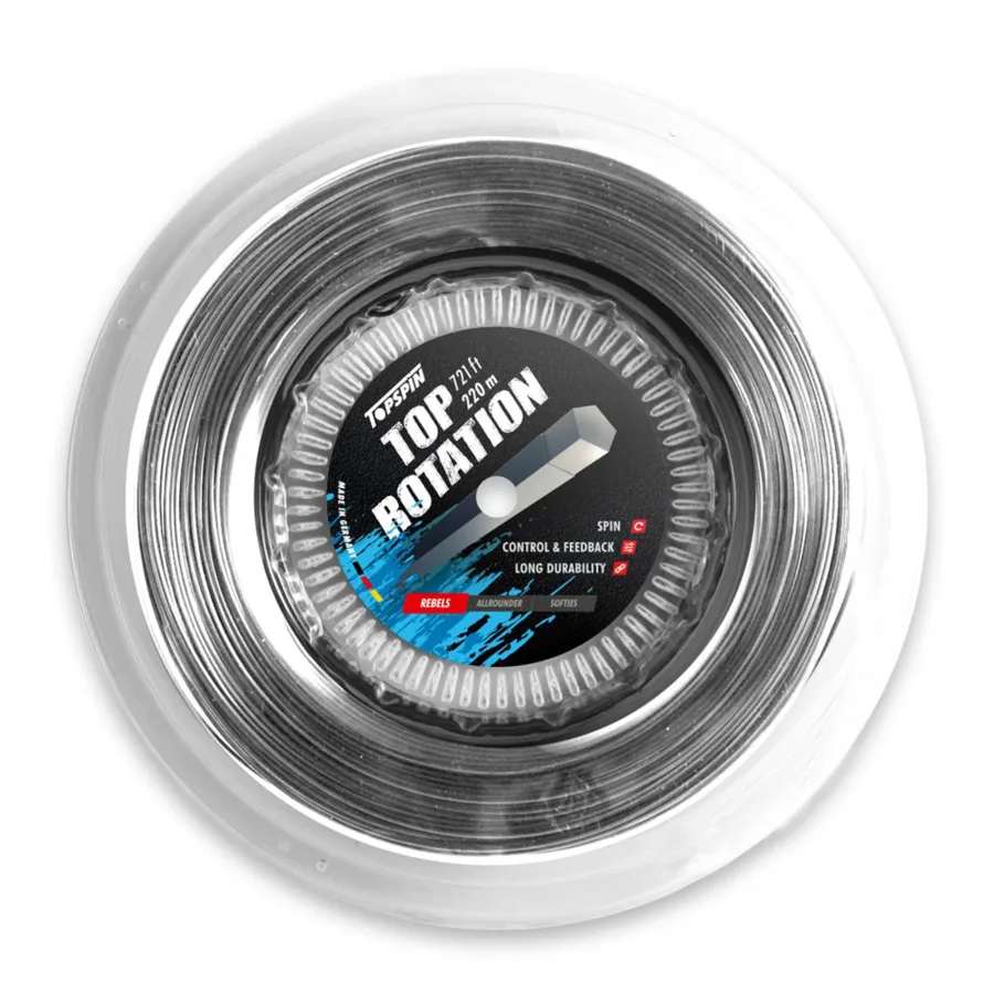 Topspin Top Rotation 220m Saitenrolle-Grau