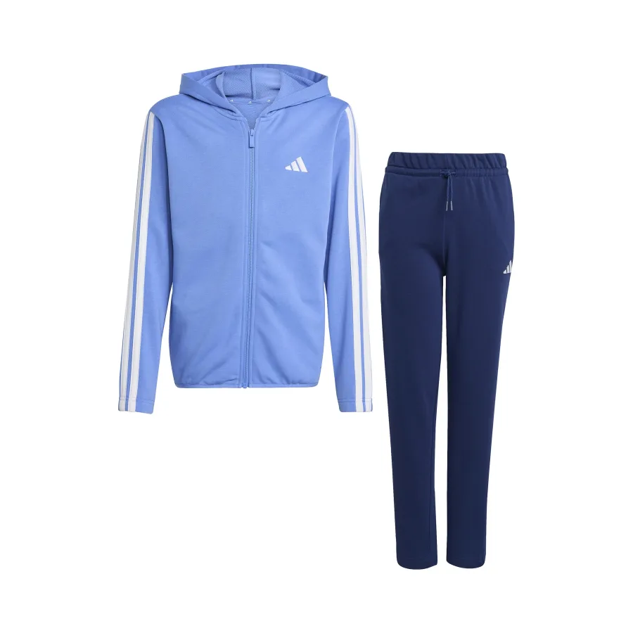adidas Essentials Trainingsanzug Kinder-hellblau, dunkelblau