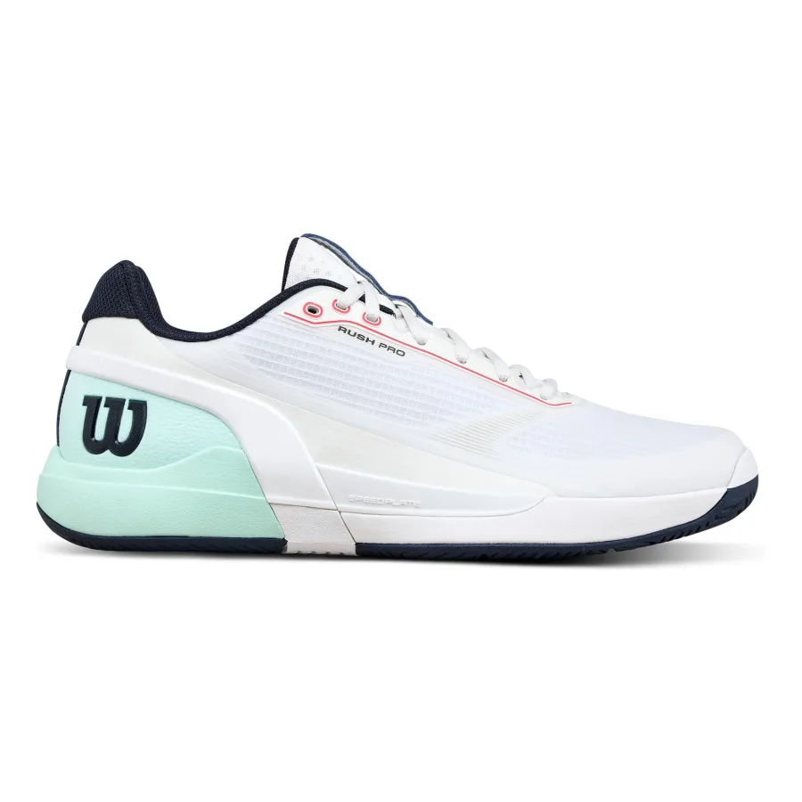 Wilson Wilson Rush Pro 5 Allcourtschuh Herren - weiß, türkis