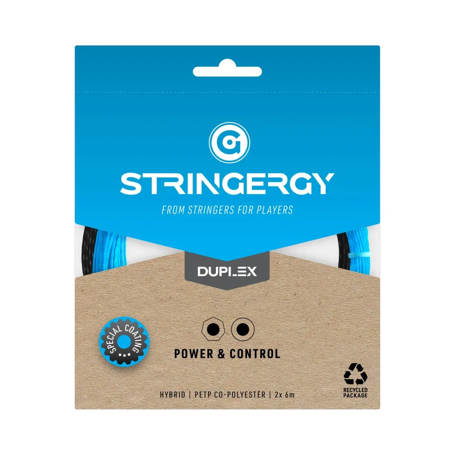 Stringergy Duplex Saitenset 2x 6m-Schwarz,Blau