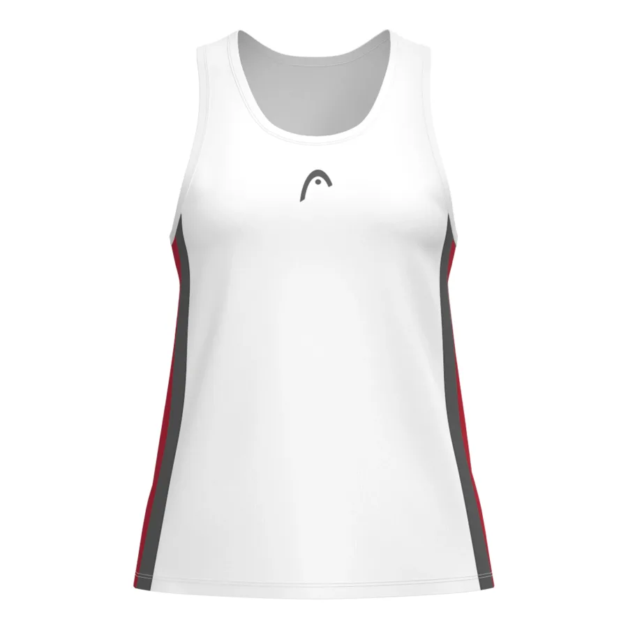 HEAD Club 25 Tech Tank-Top Damen-Weiß,Rot