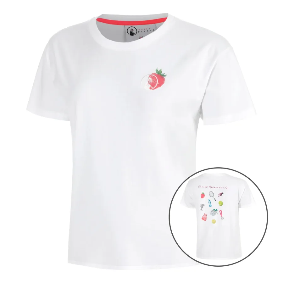 Quiet Please Quiet Please Crush Court Essentials T - Shirt Damen weiß, weiß