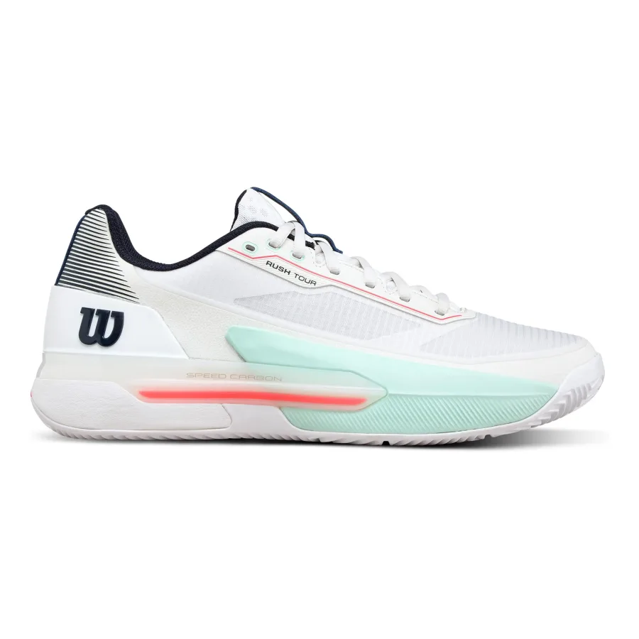 Wilson Wilson Rush Tour 5 Sandplatzschuh Herren - weiß, türkis