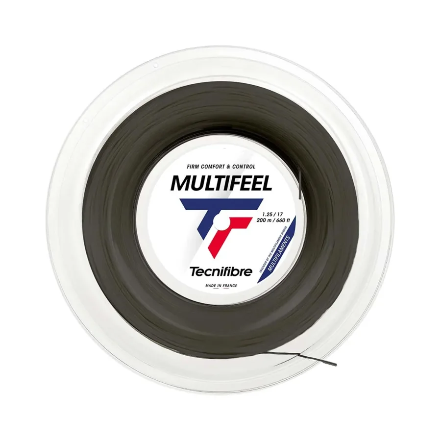 Tecnifibre Multifeel 200m Saitenrolle-Schwarz