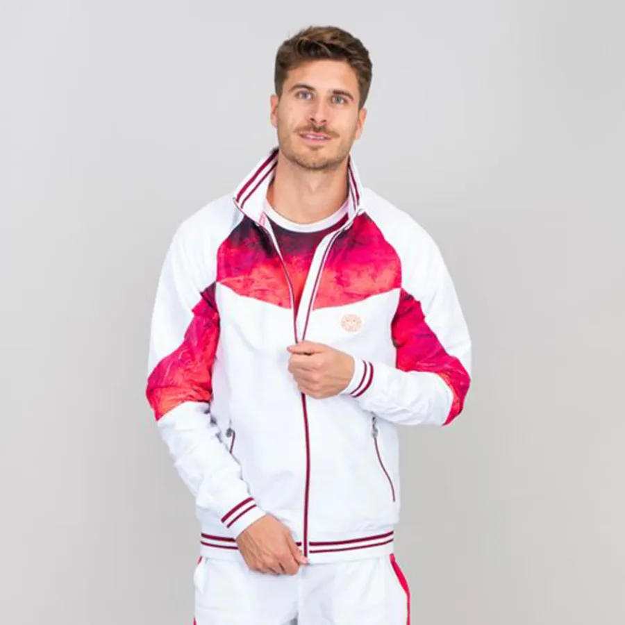 BIDI BADU Jabu Tech Trainingsjacke Herren-Rot,Weiß
