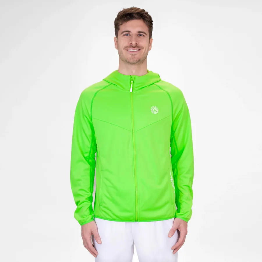 BIDI BADU Crew Hood Sweatjacke Herren-Neongrün