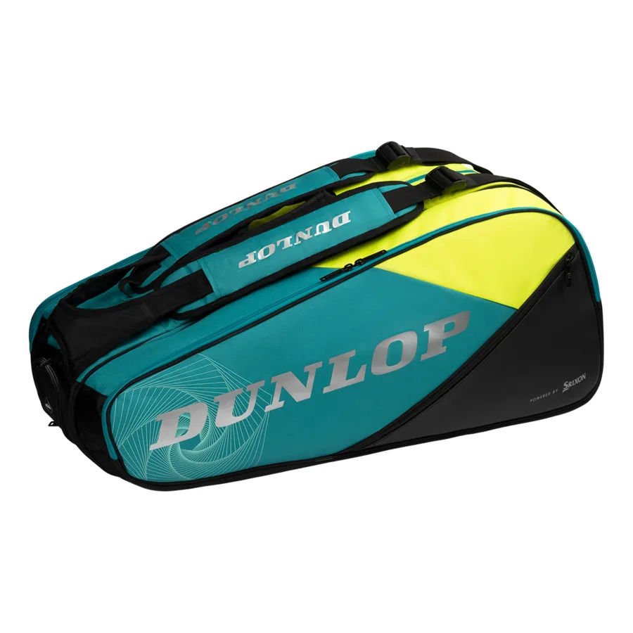 Dunlop SX Performance Schlägertasche 12er-Schwarz,Türkis