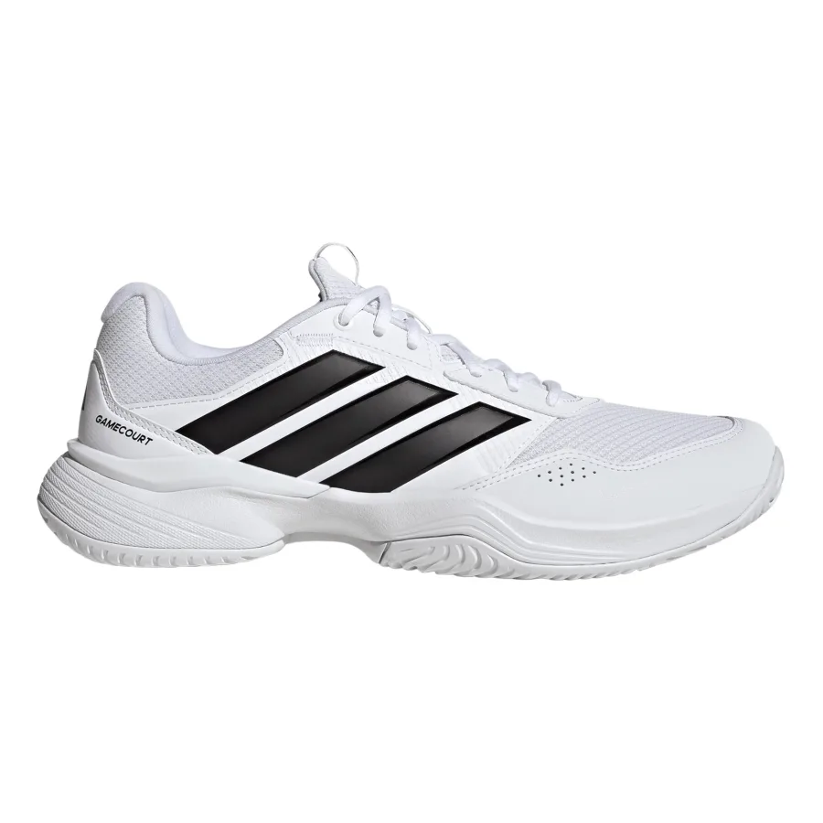 adidas GameCourt 3 Wide Allcourtschuh Herren - weiß, schwarz