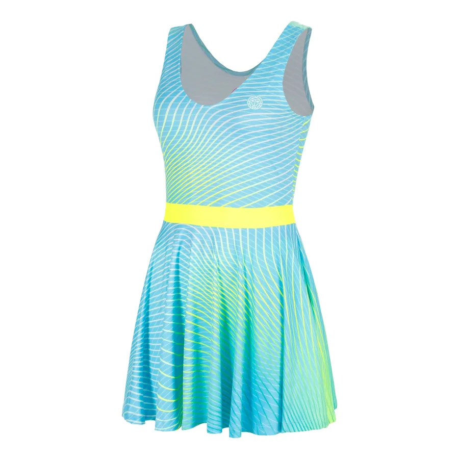BIDI BADU Out of Control Kleid Damen-hellblau, neongelb