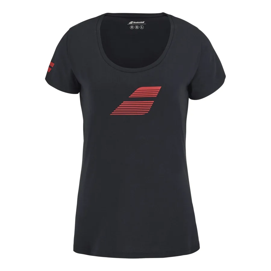 Babolat Babolat Exercise Flag T - Shirt Damen Schwarz, Rot