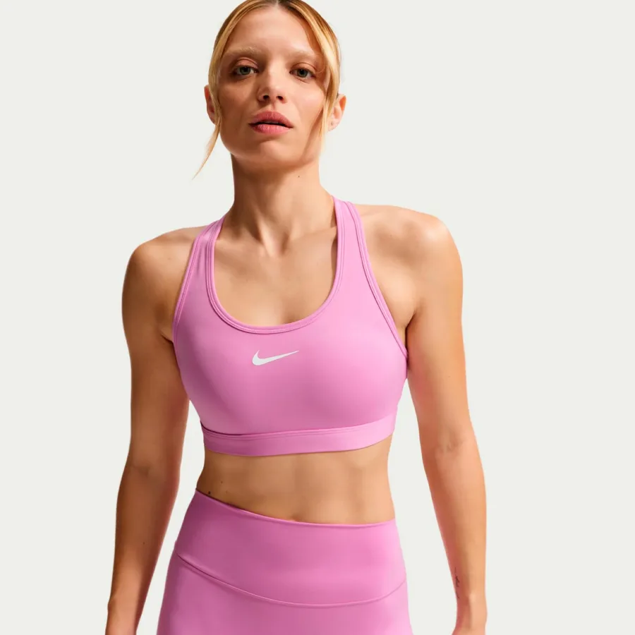 Nike Swoosh Medium Sport-BH Damen - violett