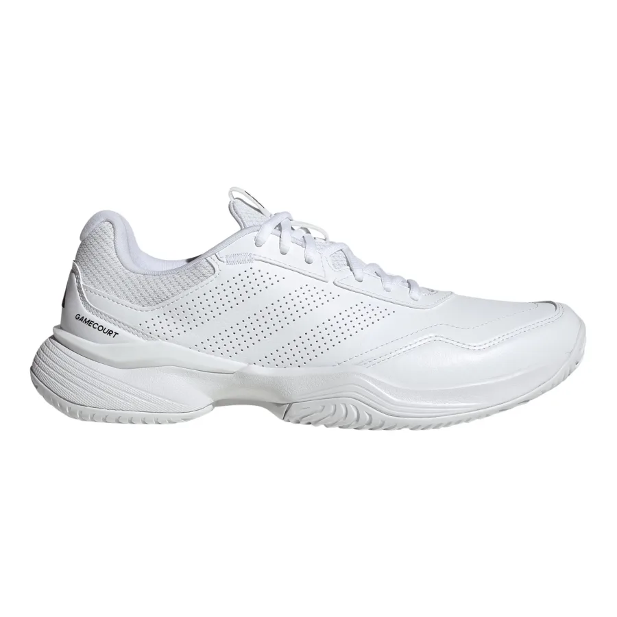 adidas GameCourt 3 Leather Allcourtschuh Herren - weiß