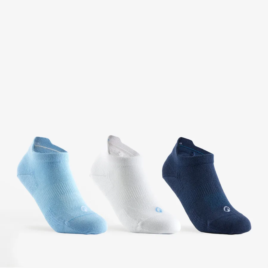 Decathlon Tennissocken Low 3er Pack - RS160 blau/weiß