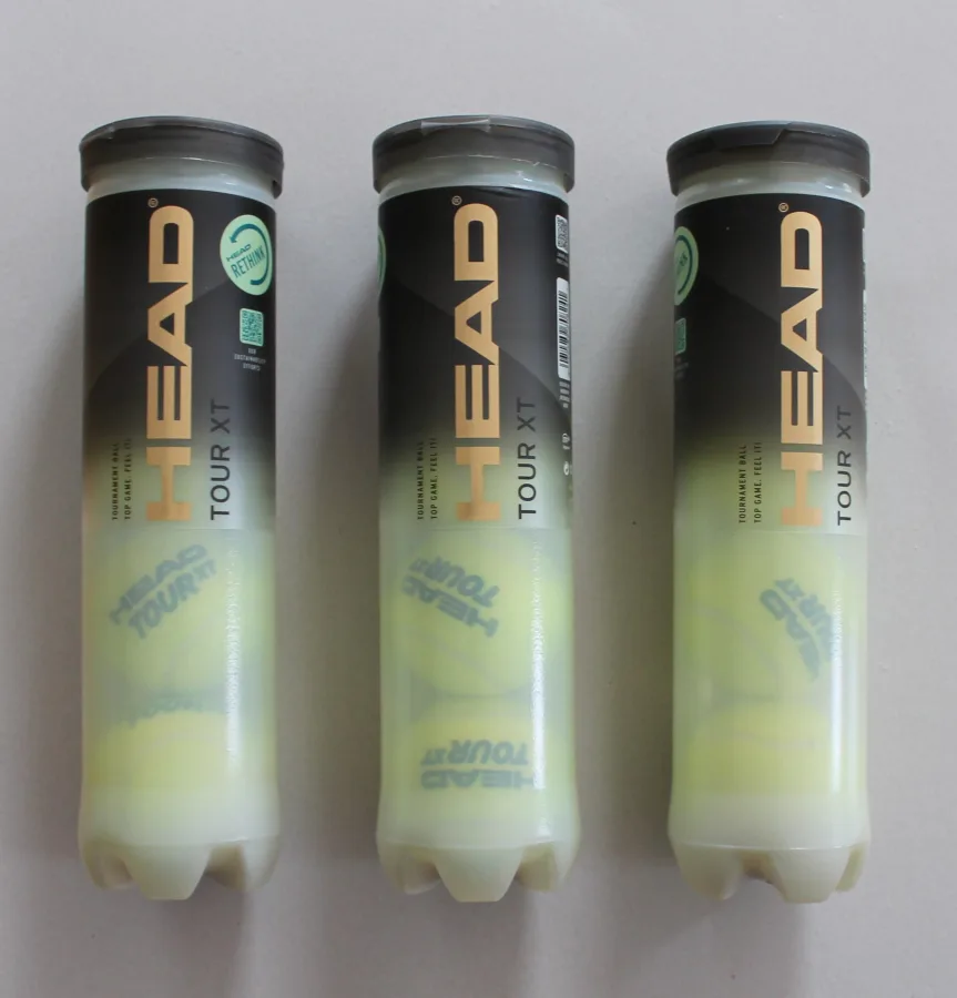 HEAD Tennisball 3x4B HEAD TOUR XT TOURNAMENT 3er Pack 12 Tennisbälle 3 Dosen pro Pack