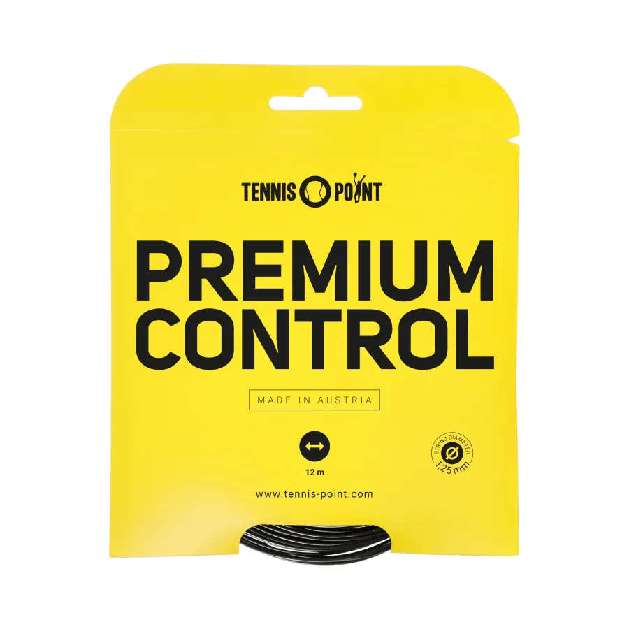 Tennis-Point Tennis - Point Premium Control Saitenset 12m Schwarz