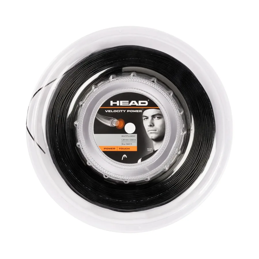 HEAD Velocity MLT Power Saitenrolle 200m - schwarz
