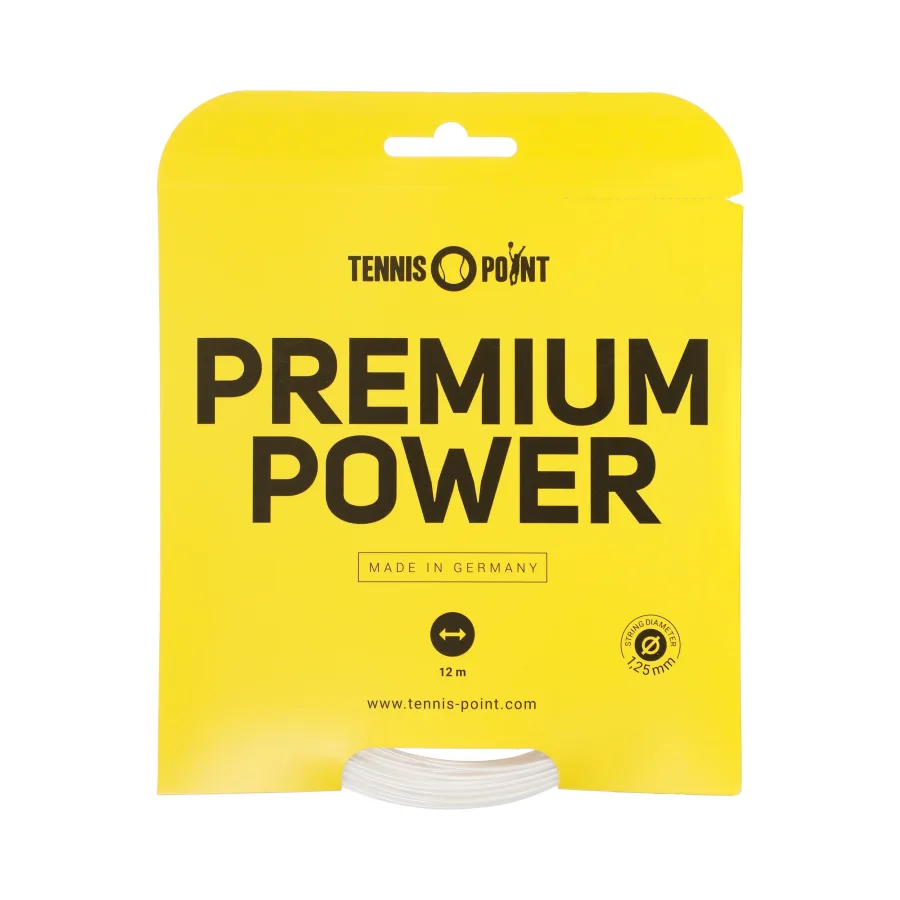 Tennis-Point Tennis - Point Premium Power Saitenset 12m Weiß