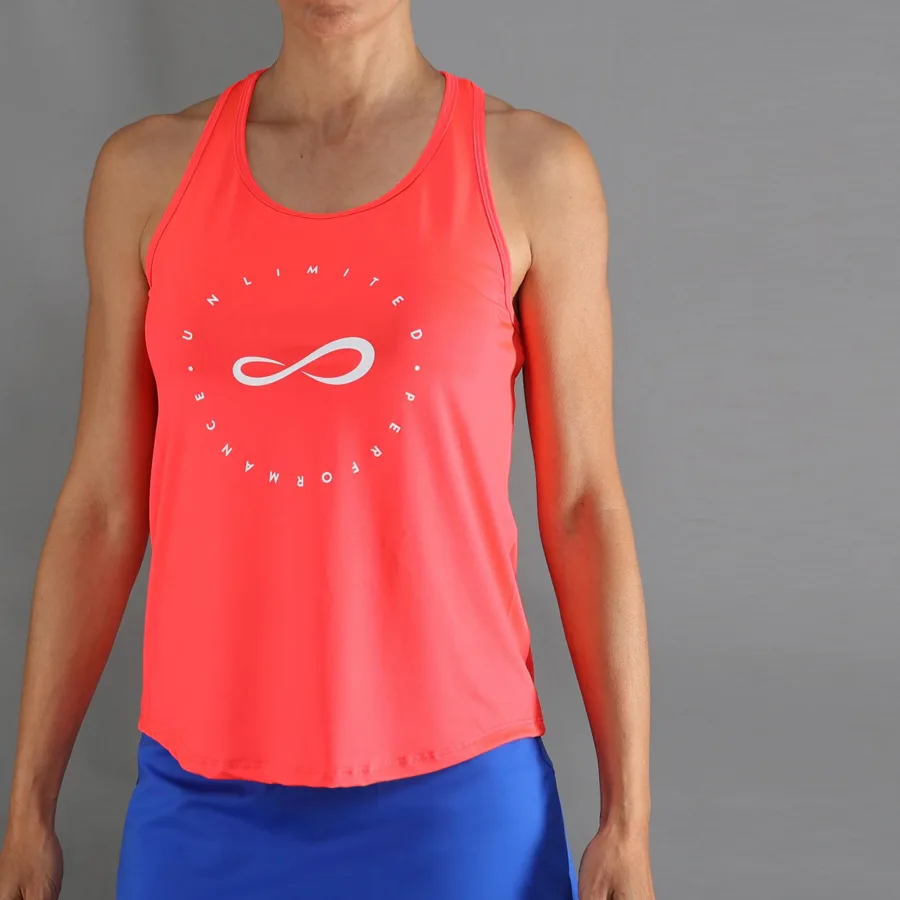 Endless Cercle Tank-Top Damen-koralle