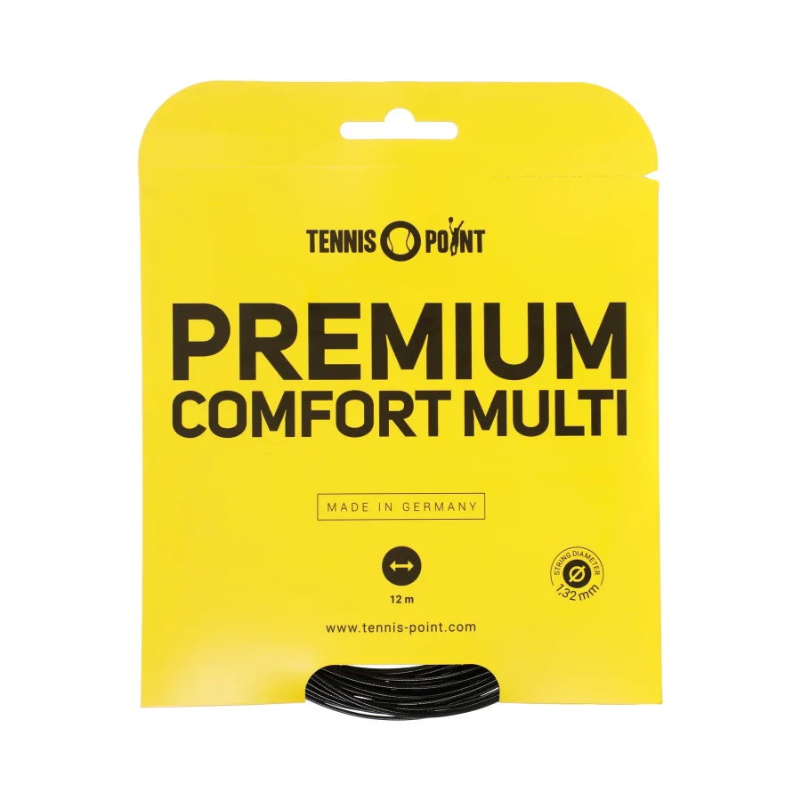 Tennis-Point Tennis - Point Premium Comfort Multi Saitenset 12m Schwarz