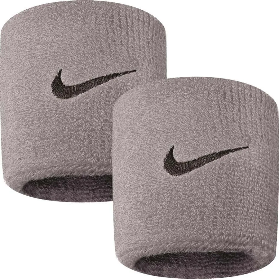 Nike "NN04402" Armband 2erPack Swoosh für HerrenDamen Unisex Damen und Herren Grau