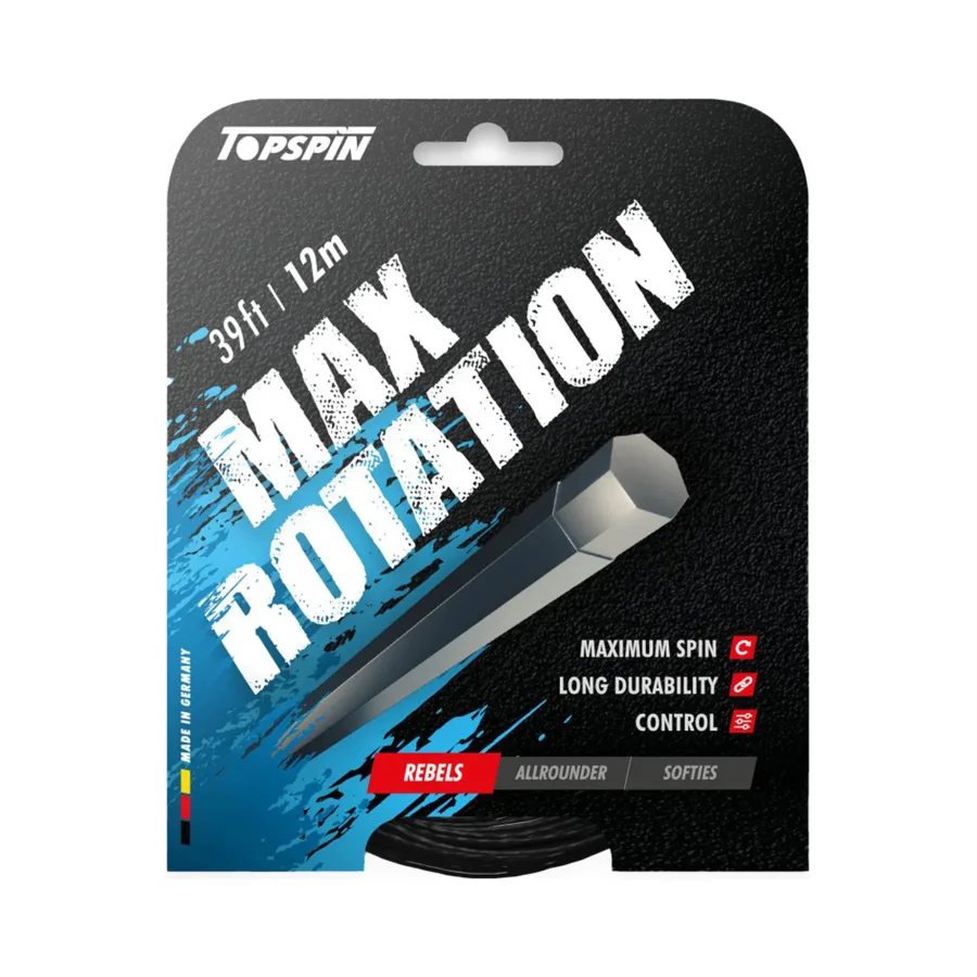 Topspin Max Rotation 12m Saitenset-Schwarz