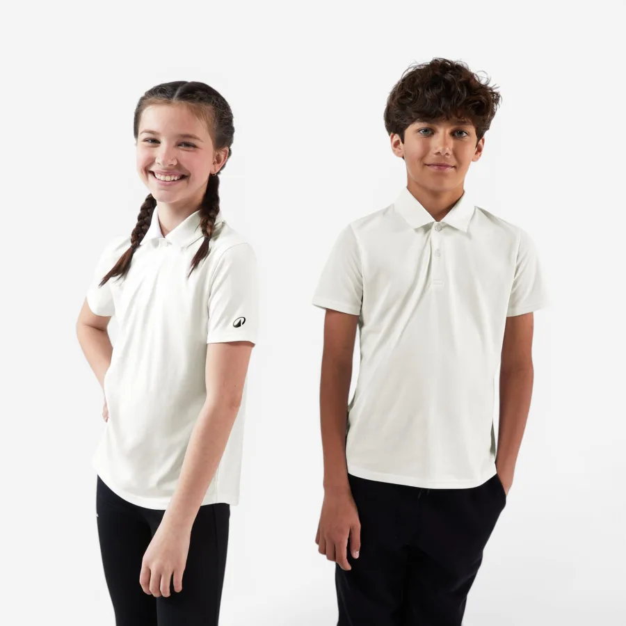 KUIKMA Tennis Poloshirt Kinder TPO 100 weiss