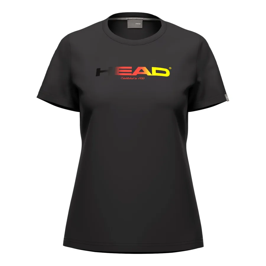 HEAD DTB Rainbow T-Shirt Damen-schwarz