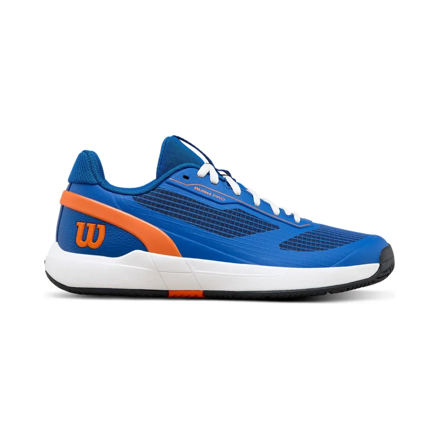 Wilson Wilson Rush Pro 5 Jr Allcourtschuh Kinder - blau, weiß