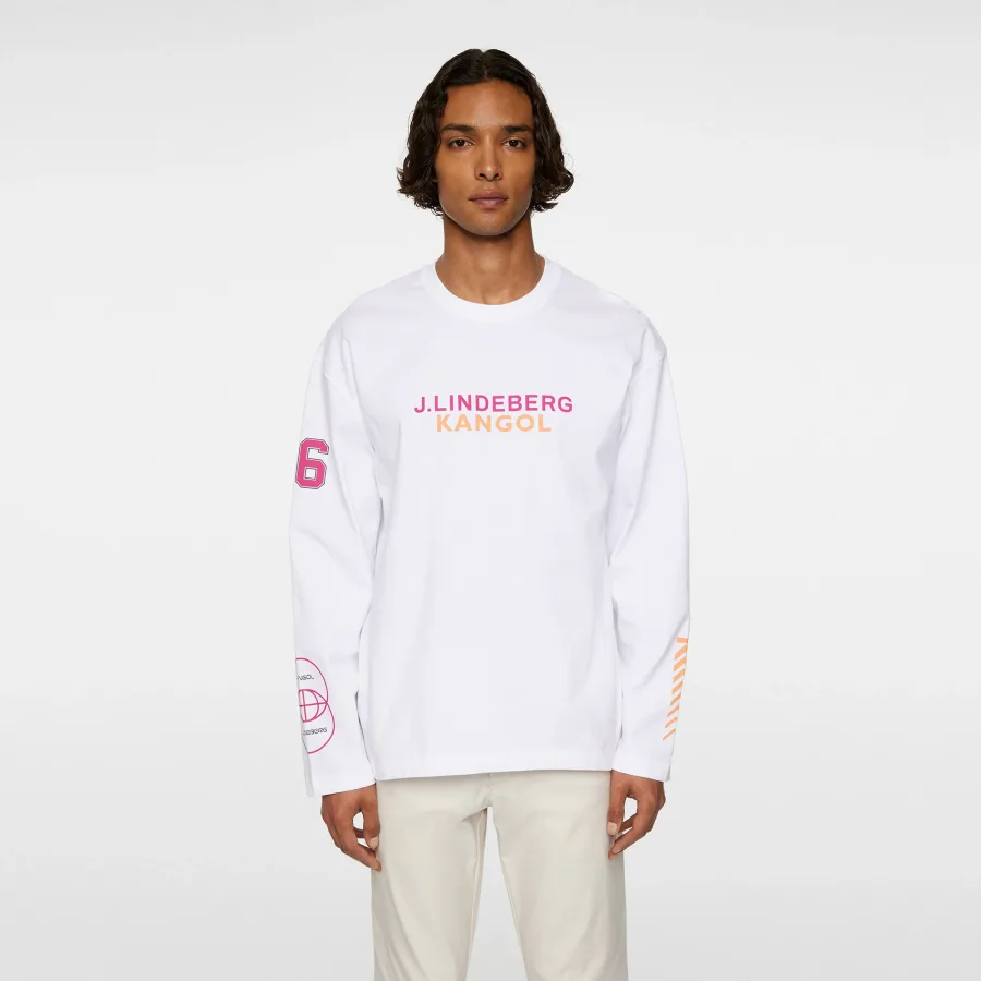 JLindeberg Kangol Davie Longsleeve Herren-Weiß