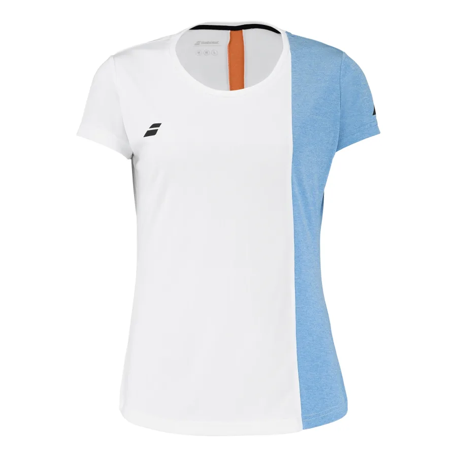 Babolat Play T-Shirt Damen-Weiß,Hellblau