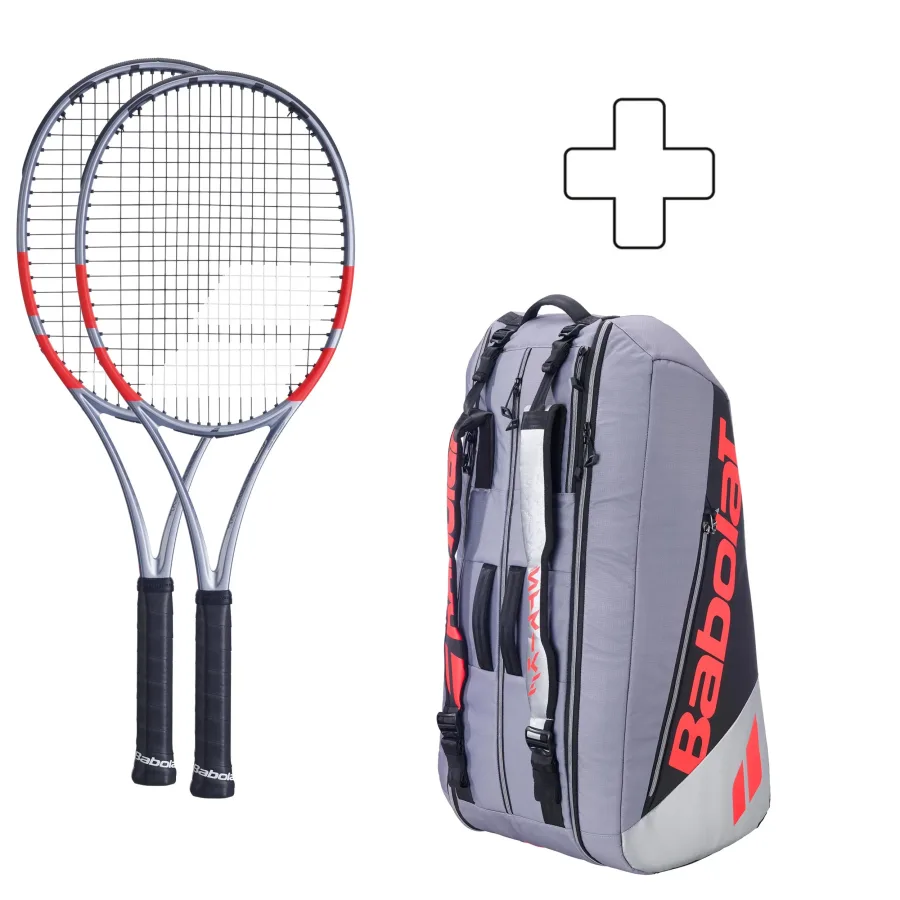 Babolat Babolat 2x Pure Strike 16x19 plus Schlägertasche