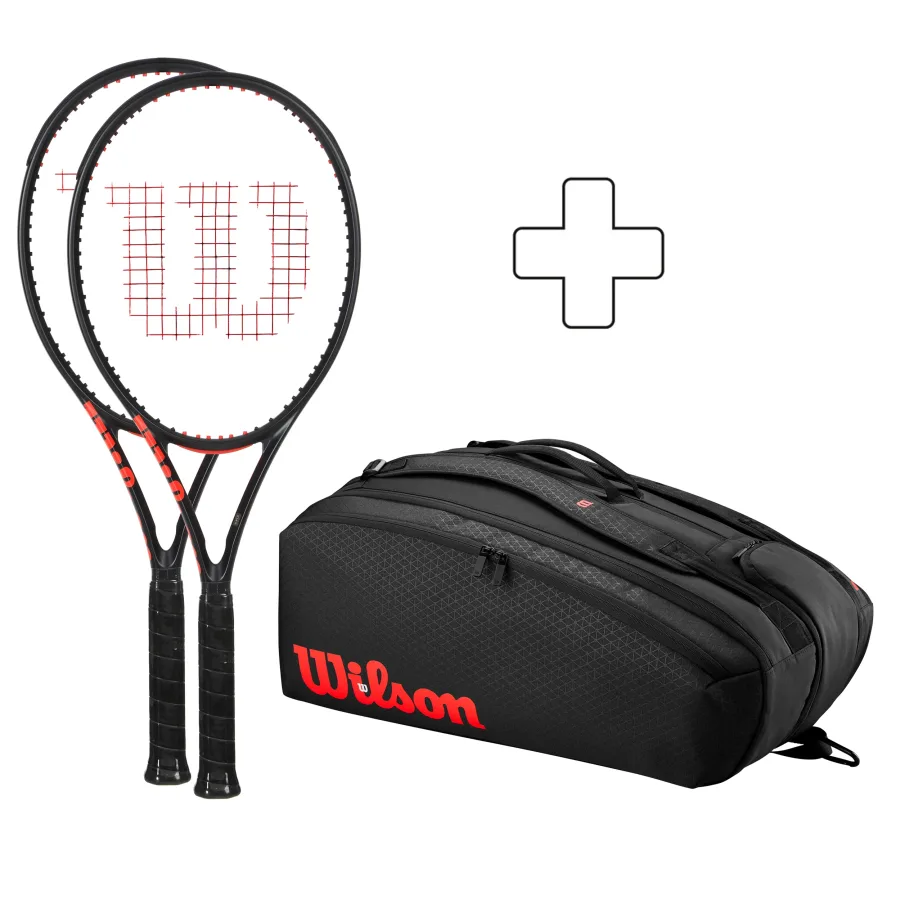 Wilson Wilson 2x Clash 100 Pro V3.0 plus Schlägertasche