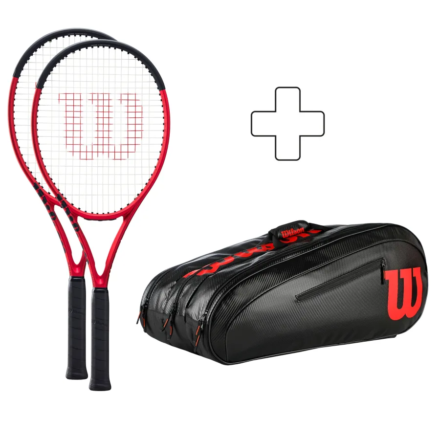 Wilson Wilson 2x Clash 100 Pro V2.0 plus Schlägertasche