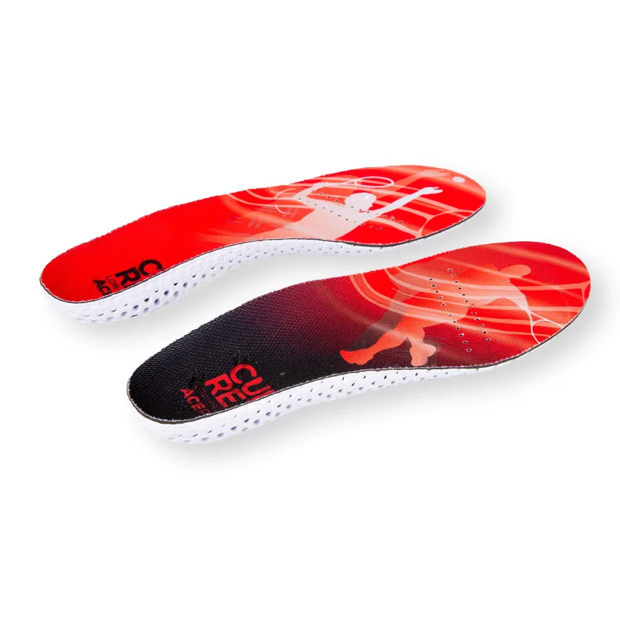 CURREX AcePro Low Einlegesohle-Rot,Dunkelrot