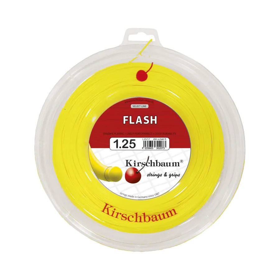 Kirschbaum Flash Saitenrolle 200m-Gelb