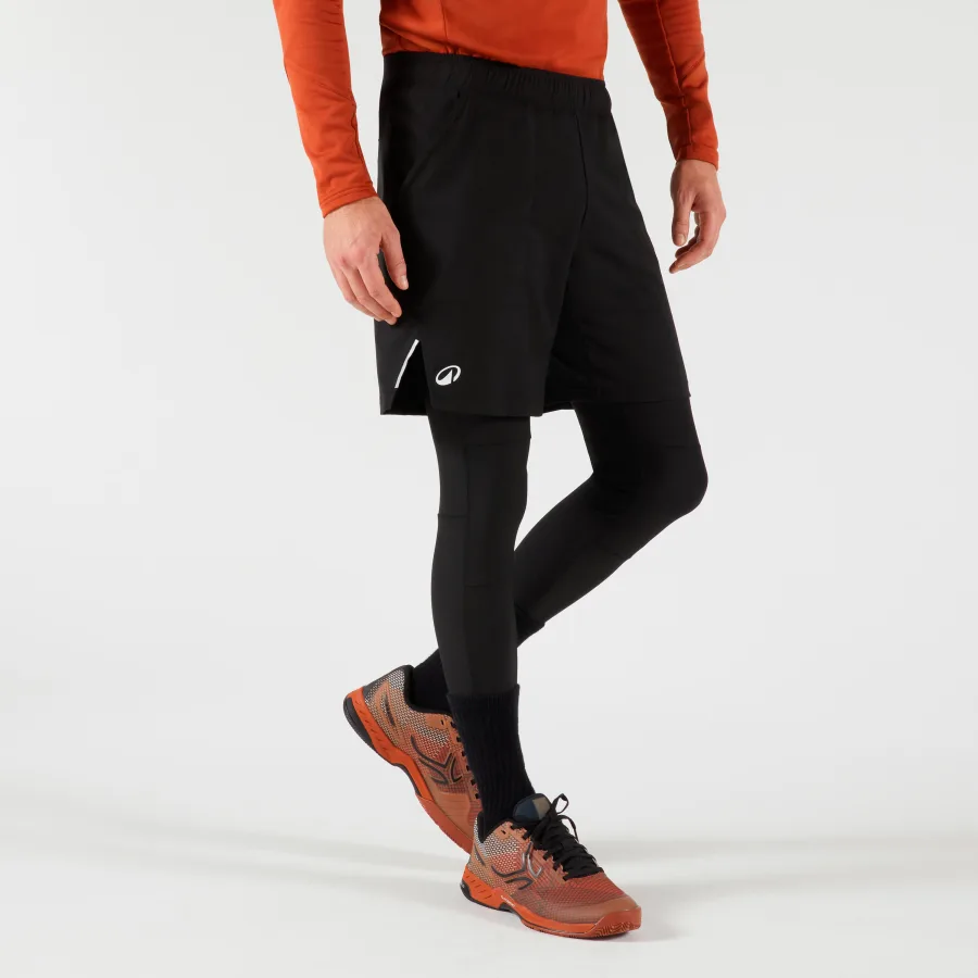 KUIKMA Herren Tennisshorts mit Leggings - TSH Thermic 2-in-1 schwarz