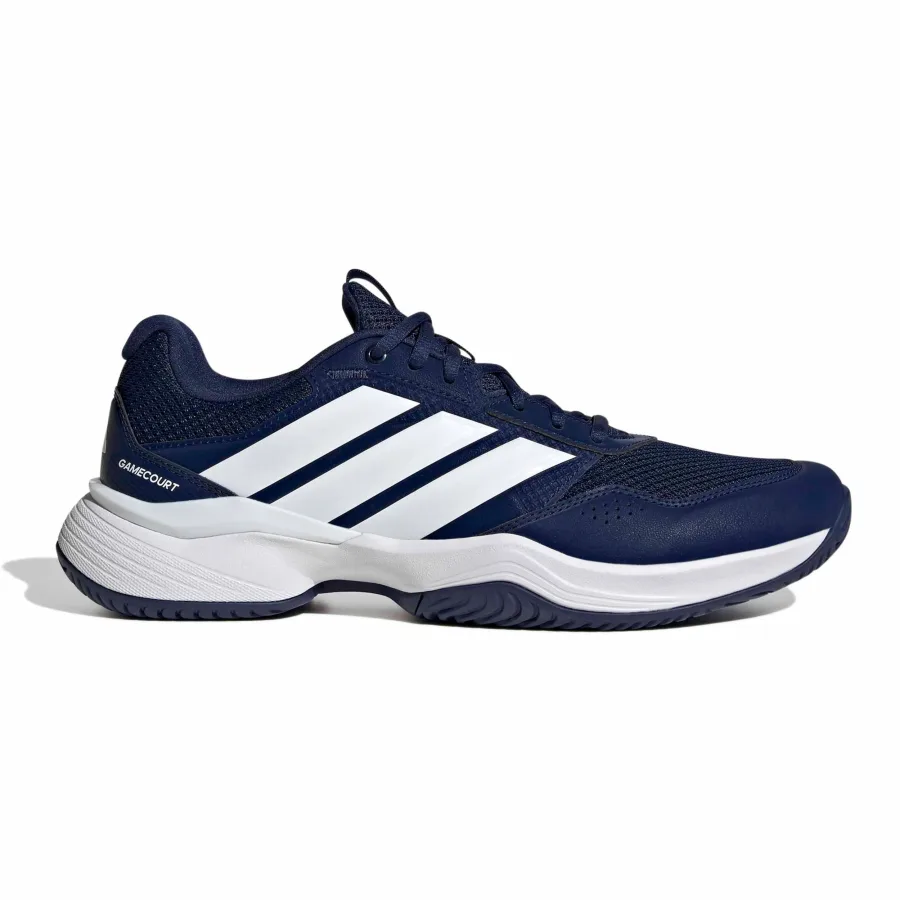 adidas GameCourt 3 Wide Allcourtschuh Herren - dunkelblau, weiß