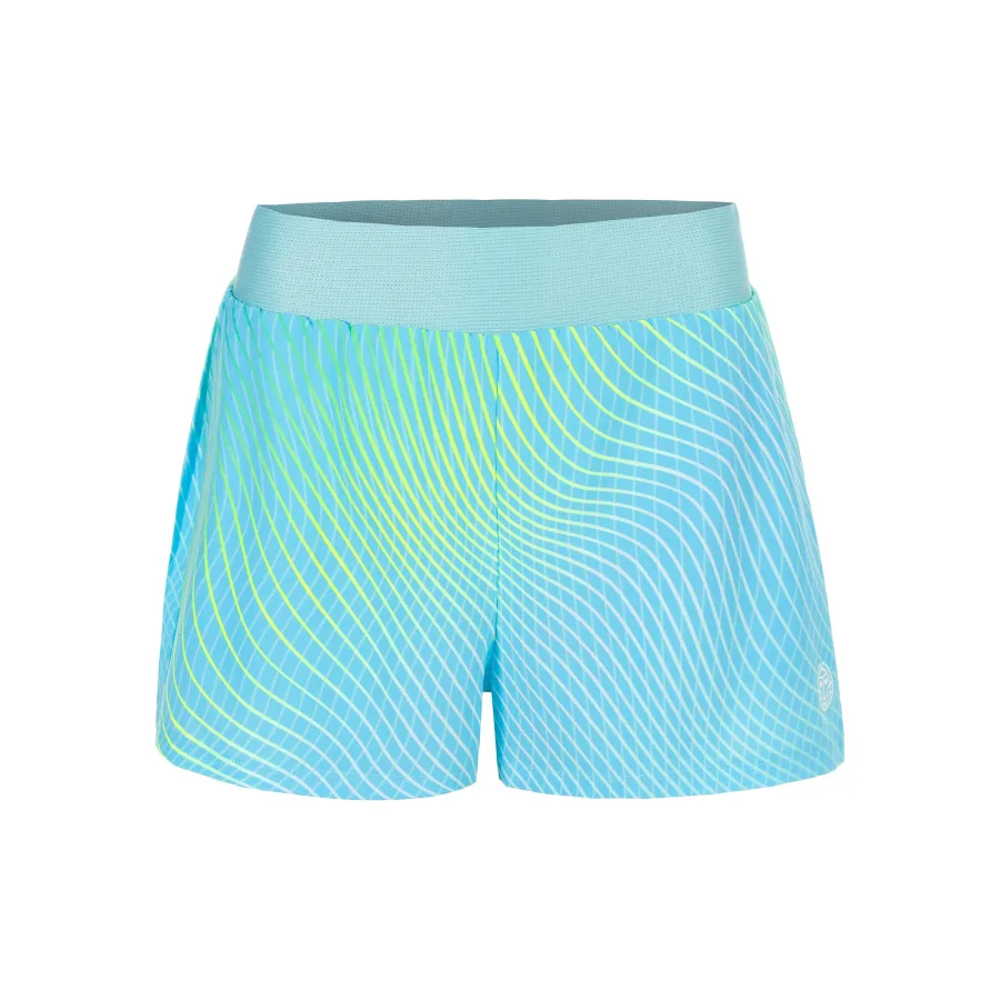 BIDI BADU Out of Control 2in1 Shorts Damen-hellblau, neongelb