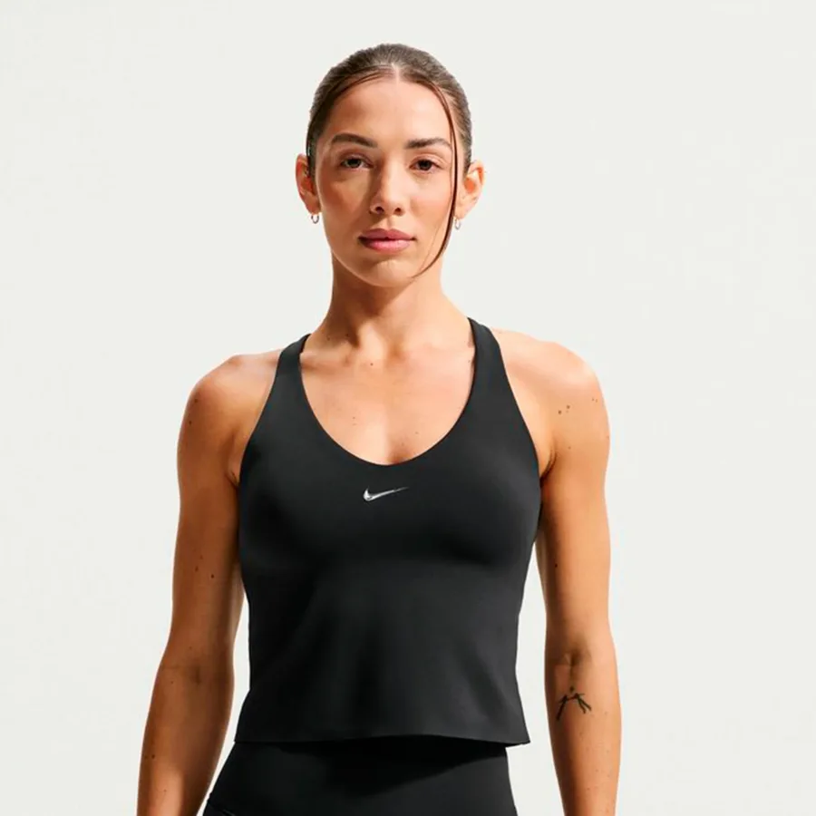 Nike Dri-Fit Medium Support Tank-Top Damen - schwarz, anthrazit