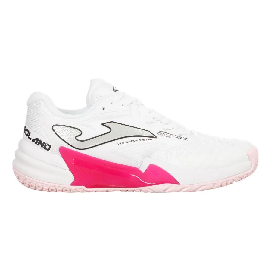 Joma Roland Allcourtschuh Damen - weiß, pink