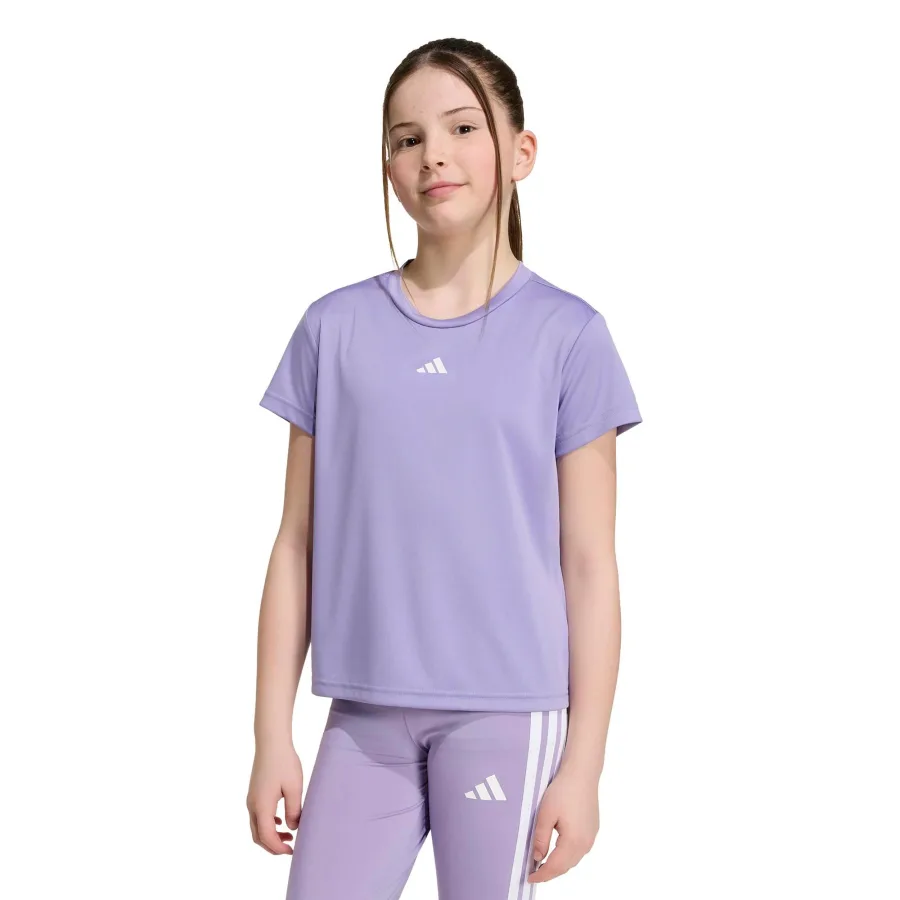 adidas Essentials Training T-Shirt Kinder - flieder, weiß