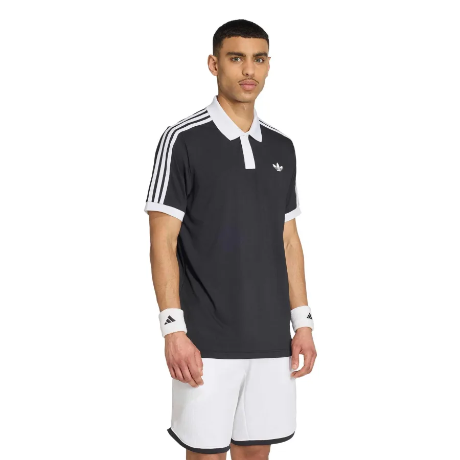 adidas Classics Polo Herren - schwarz, weiß